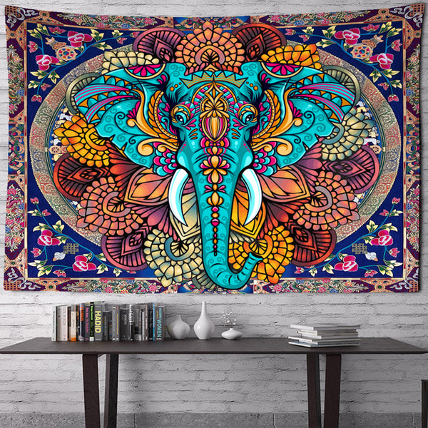 Tenture Murale Indienne Eléphant