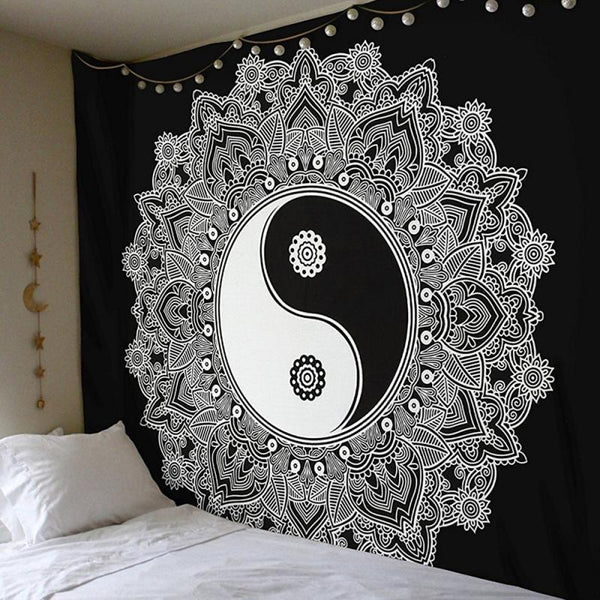 Tenture Murale Mandala Yin et Yang